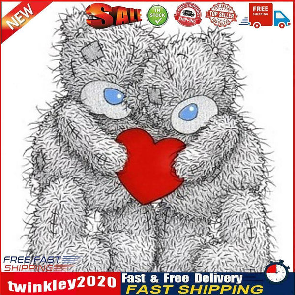 Bear Couple Full Drill Diamond Painting Home Decor DIY Mosaic Kit Picture Newly