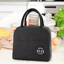Portable Lunch Bag Thermal Insulated Lunch Box Cooler Handbag (A Black) Newly
