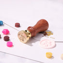 Wax Seal Stamp with Handle Lacquered Print Embossed Seal Invitation Decorat