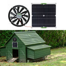 Solar Panel Fan Fan 20W Exhaust Fan for Office Outdoor Dog Chicken House