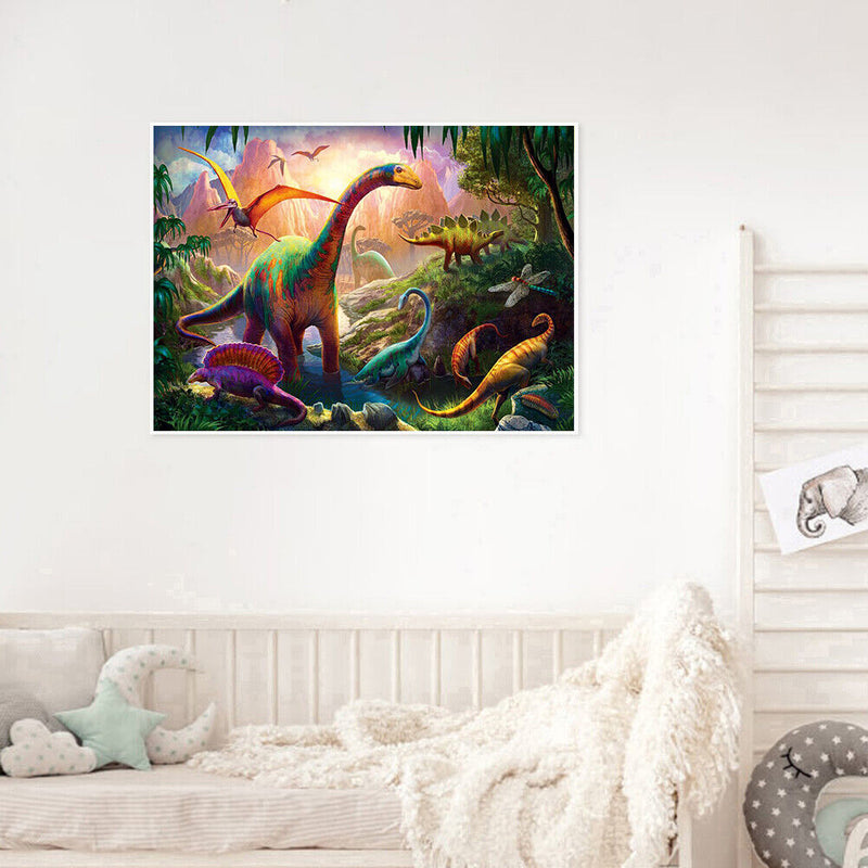DIY Paint By Number Kit Dinosaur Animal Acrylic Paint Art Craft Decoration Gift