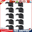 Adhesive Hat Hooks for Wall (10 Pack) - Baseball Caps Hangers Rack (Black)