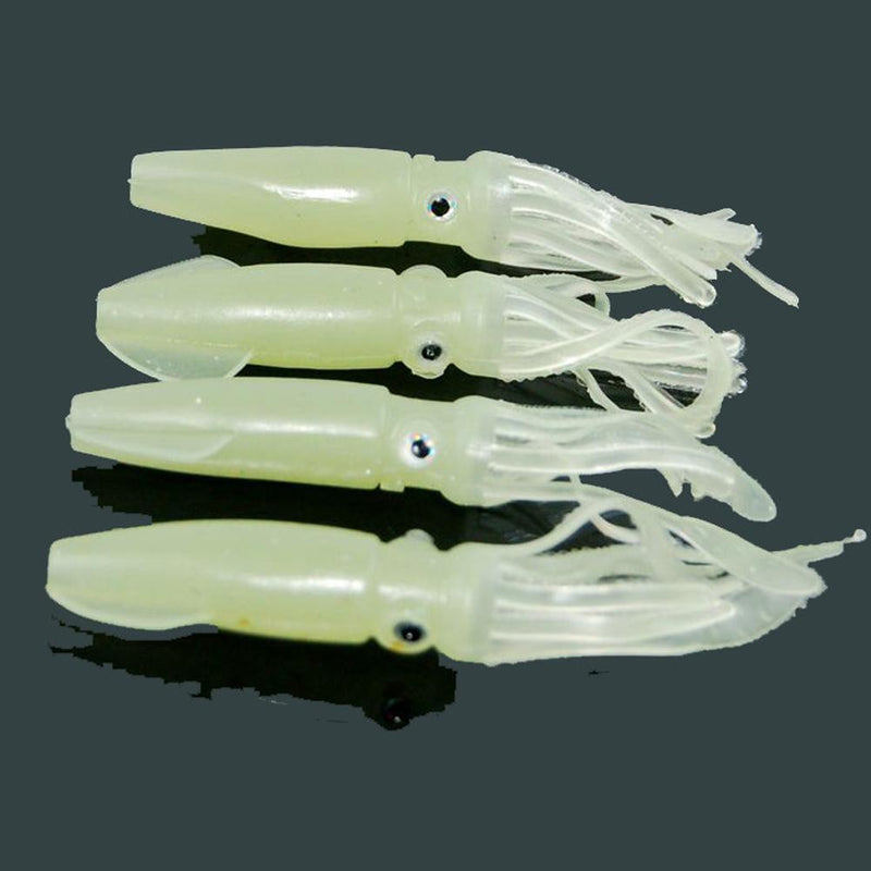 Luminous Squid Skirts Soft Lure Pesca Night Fishing Lure Octopus Glow Rubber