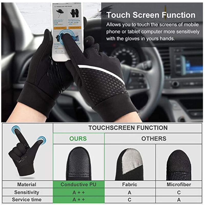 Unisex Winter Gloves Cycling Warm Touchscreen Windproof Bike Climbing Ski Gloves