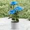 #A 3LED Rose Flower Solar Light Potted Plant Landscape Lamp Home Office Decorati