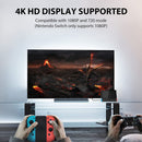 Console TV Dock Station with 1000Mbs LAN Port/4K HDMI-compatible for Switch OLED