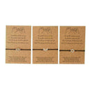 Forever Friend Wish Bracelet Friendship Card Gift Bead 3in1 A0A2 N4Z0 M7J3 K5M0
