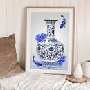 Porcelain Vase Oil Paint By Numbers Kits DIY Canvas Wall Art Picture Home Craft