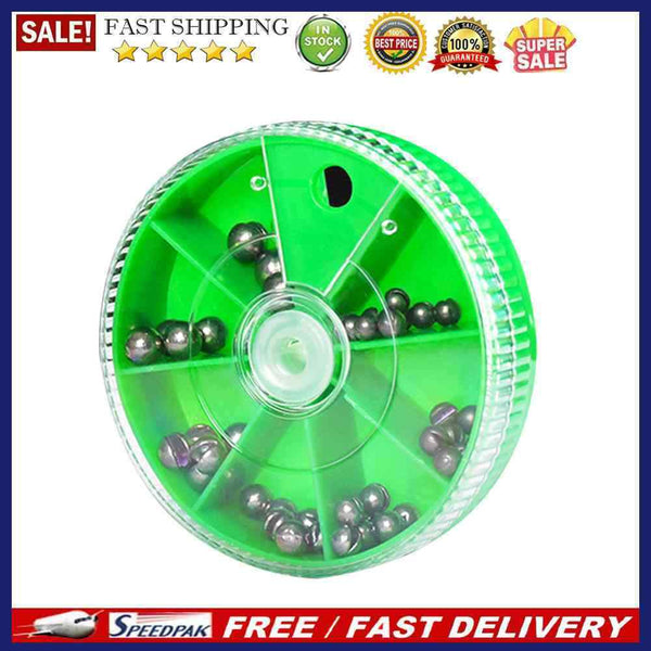 Metal Open Bite Plumpum Box Set Bare Fishing-clip Drop Biting Round Plumb B