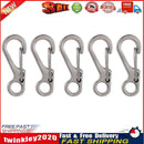5x Outdoor Quick Hanging Key Chain Spring Hook Molle Clasp Buckle (Grey) Newly