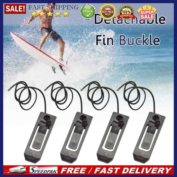 4pcs Longboard Surfing Fins Clip Nylon Longboard Fittings Detachable Access