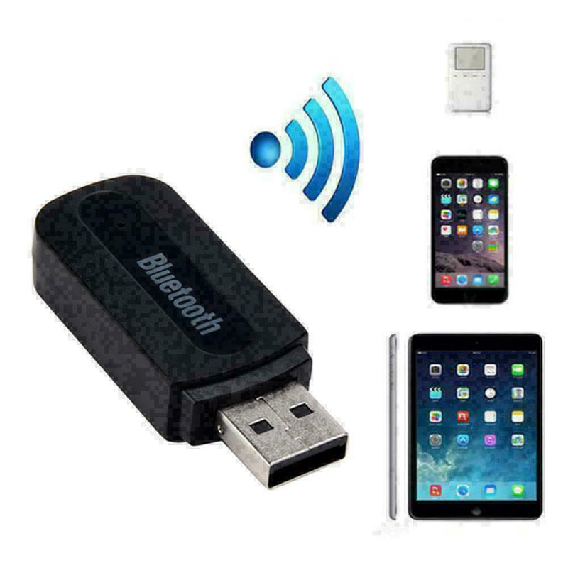 3.5mm AUX To USB Wireless Bluetooth Audio Stereo Car Receiver Hot Adapter U8M7