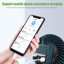 2 in 1 LED Tent Fan Rechargeable Lamp USB Charging Fan Light Without Stand