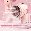 Semi-Automatic Bubble Making Toys Electric Soap Bubble Machine (A Pink)