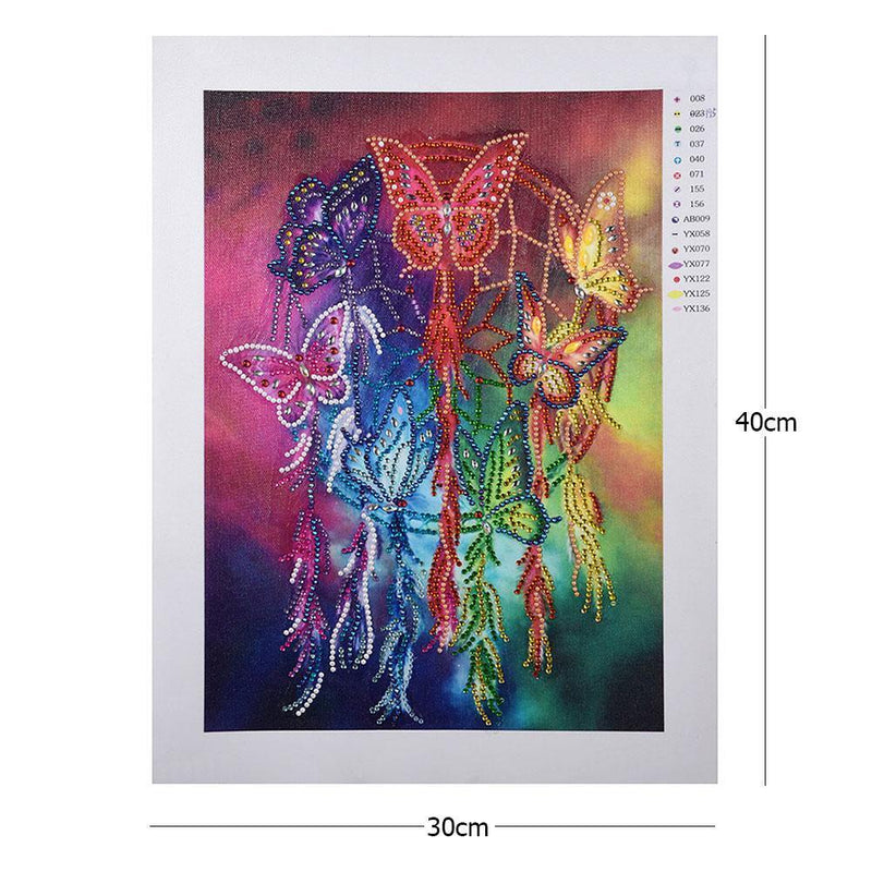 5D DIY Special Shaped Diamond Painting Butterfly Cross Stitch Embroidery