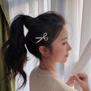 Women Elegant Crystal Scissors Shape Hairpins Headband Hair Ornament Barrette