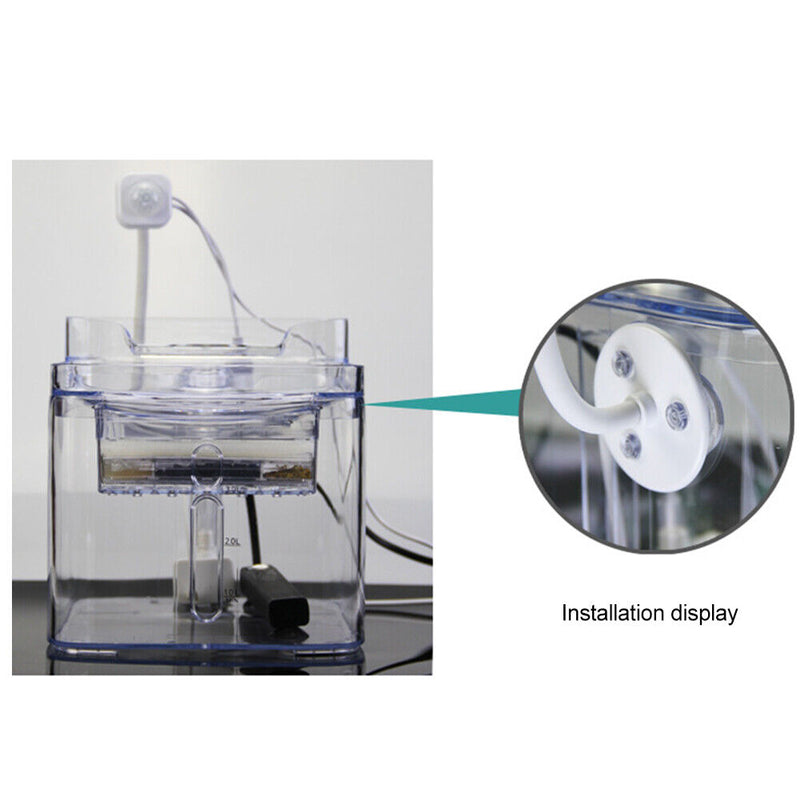 Pet Cat Water Fountain Infrared Motion USB Sensor Intelligent Drinking Dispenser