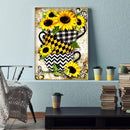 Sunflower Full Round Diamond Painting Wall Art Crafts Home Decoration 30x40cm