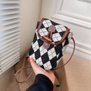Women Simple Jacquard Shoulder Bag Female Mini Wallet All-match Travel Handbags