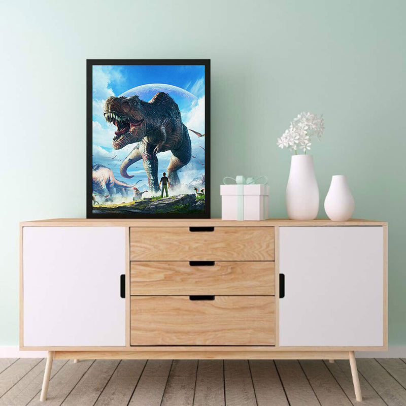 5D DIY Diamond Painting Kits Full Round Drill Huge Dinosaurs Mosaic Picture Arts