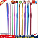DIY Aluminum Crochet Hooks Sweater Knit Sewing Needles Set Kit (12pcs) Newly