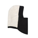 Winter Double-Layer Cycling Fleece Cap Windproof Face Warm Hood Hat (Black)