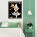 DIY Diamond Painting Big Eyes Girl Full Round Diamond Mosaic Home