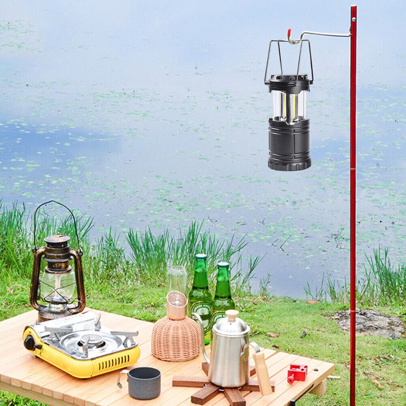 Outdoor Hanging COB Camping Emergency Lantern Collapsible with 2 Modes Ligh
