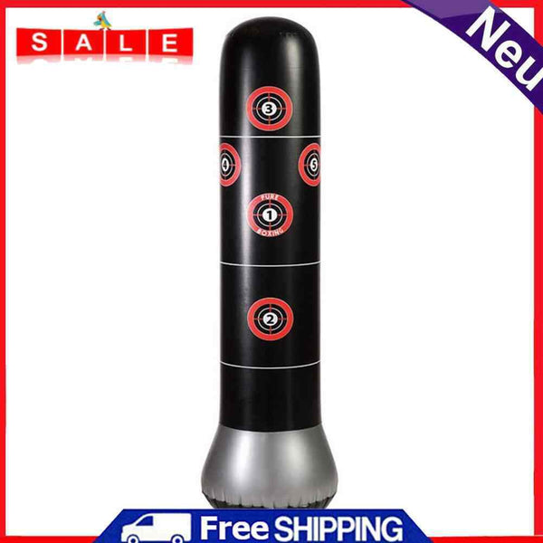 Boxing bag kids, 63"" inflatable stand boxing bag boxing column tumbler boxing target to Ka