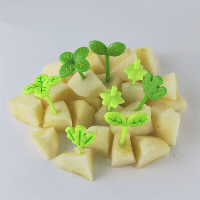 Dinnerware Cutlery Reusable Bud Fruit Fork Cake Scraper Four Leaf Clover