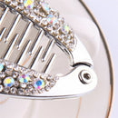 Women Vertical Crystal Hair Clip Ponytail Hairpin Banana Clip Headwear