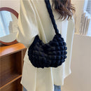 Women Zipper Lattice Clutch Female Luxury Trending Travel Small Top-handle Bag