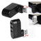 USB3.0 Hub Adapter Rotate High Speed U Disk Reader Splitter 3-Port (Black)