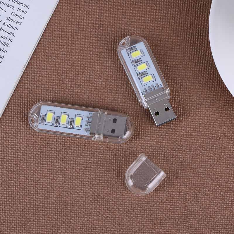 2pcs U Disk Shape LED USB Night Light Portable Mini Computer Lamp