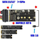SSD NGFF M.2 to 2.5 inch SATA Converter Adapter Card with Screws USB Cable
