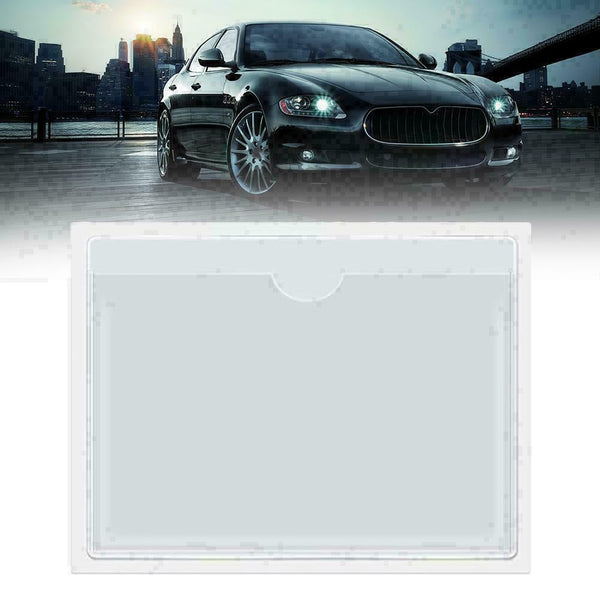 1 x Self Adhesive Backed Windscreen Ticket Holder 100mm x Z4J3 A0X3 Q0E6 O9R3