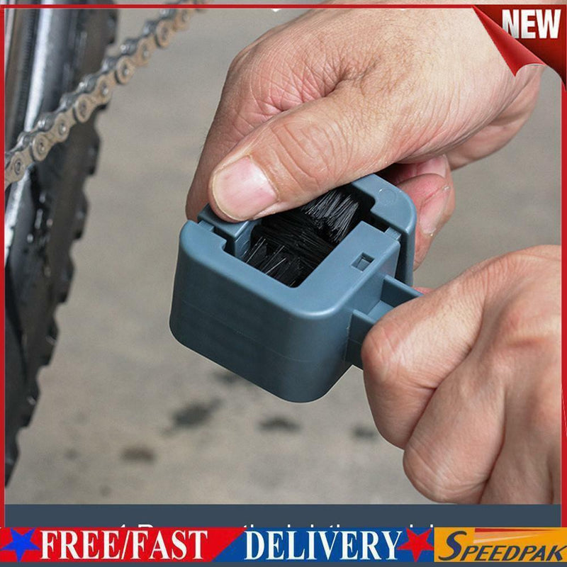 3pcs Bicycle Chain Cleaner Clean Machine Bike Brushes Scrubber Washer Tools