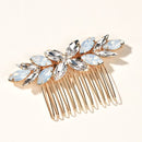 Bridesmaid Hairpins Wedding Bridal Hair Clips Rhinestone Hair Comb Leaf Flower