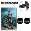 2pcs Bike Handlebar Tape Ring Anti-Skid Bicycle Handle Strap Sleeve (Black)