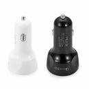 Smart Phone Adapter QC 3.0 LED Display Fast Charging 3-Port USB Car Charger