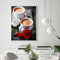 Painting By Numbers DIY Coffee Hand Painted Canvas Oil Art Picture Ornaments Kit