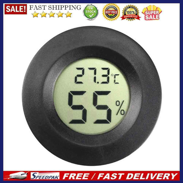 Electronic Digital Temperature Humidity Meter Aquarium Thermometer Hygromet