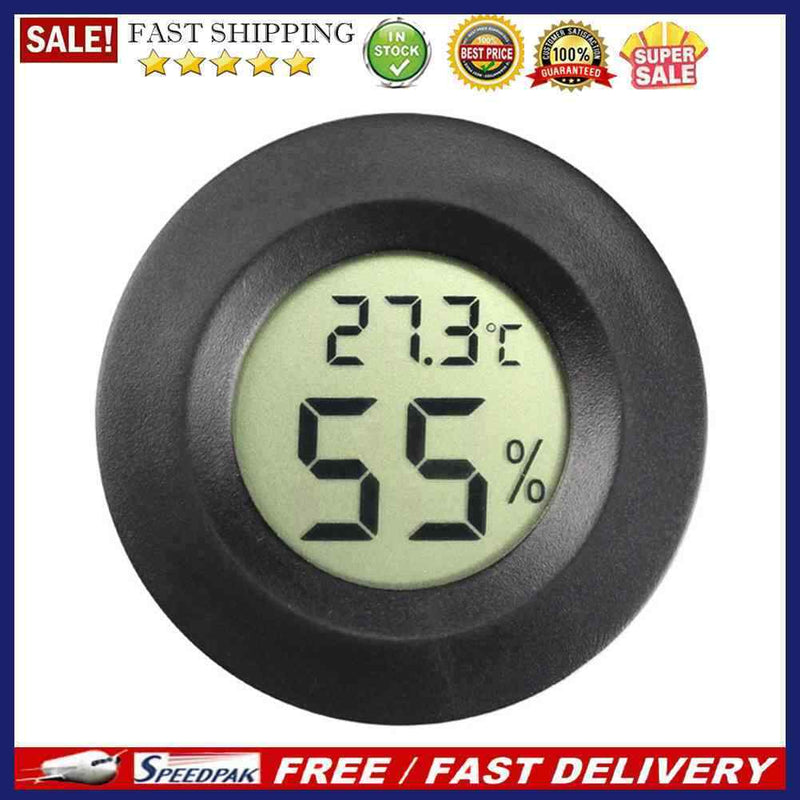 Electronic Digital Temperature Humidity Meter Aquarium Thermometer Hygromet