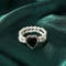 Double Layer With Crystal Popular Accessories Jewelry Aadjustable Ring