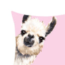 Pillow Case Dog Linen Zipped Square Pillowcase for Living Room Decoration