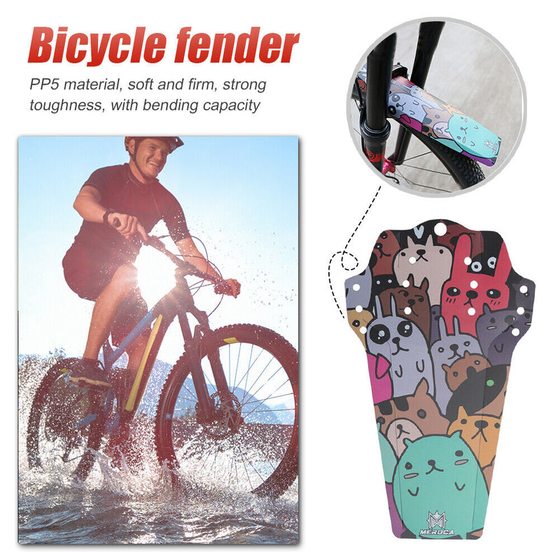 Bicycle Fenders Carbon Fiber Front Rear Tire Wheel MTB Road Bike Wings Mudgua