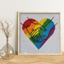 Partial Embroidery Set Cross Stitch 11CT Needlework Kit Rainbow Love DIY Art