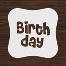 30Pcs/Set Birthday Stencils DIY Art Painting Templates O7Z0