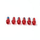 6pcs Mi Xim M6 18mm Bicycle Stem Bolt Screws for Disc Brake V Brake (Red) Newly