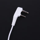 2Pin Acoustic Tube Headset PTT Mic Earpiece for Baofeng Kenwood 2way Radio Newly